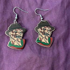 ARRIVING SOON...“SWEET DREAMS” FREDDY KRUEGER ACRYLIC EARRINGS